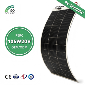 105W 20V Flexible Efficient RV Solar Panel for Camper Van, Trailer, Marine & Off-Grid Living-8