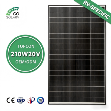 210W 20V Efficient RV Solar Panel for Camper Van, Trailer, Marine & Off-Grid Living-10