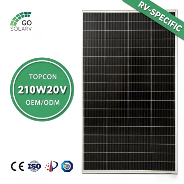 210W 20V Efficient RV Solar Panel for Camper Van, Trailer, Marine & Off-Grid Living-11
