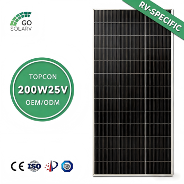 200W 25V Efficient RV Solar Panel for Camper Van, Trailer, Marine & Off-Grid Living-12