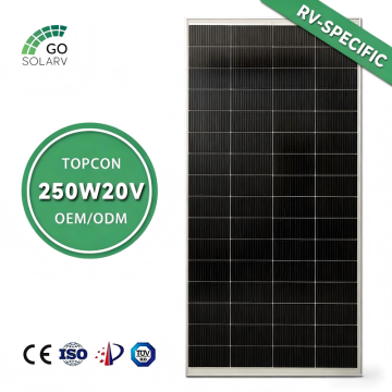250W 20V Effektiv Solpanel för Husbil, Släpvagn, Marin & Off-Grid Living-15