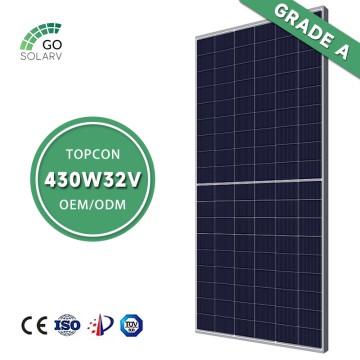 N-Type TOPCon PV Module for Residential & Commercial Use 430W32V