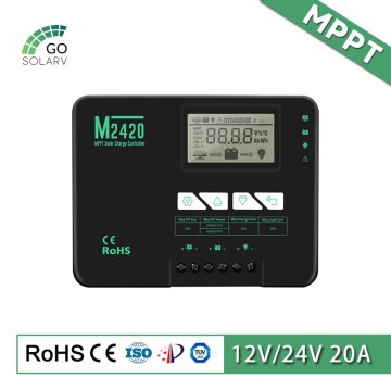 12/24V 20A MPPT Solar Charge Regulator for RV Camper, Yacht Marine and Off-Grid Battery System