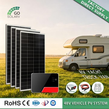 48V Vehicle Solar Power System for Large RVs & Engineering Vehicles