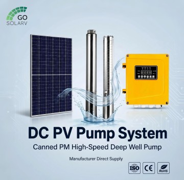 Solar Water Pump System DC 3HP–30HP Off-Grid MPPT Deep Well Submersible Pump