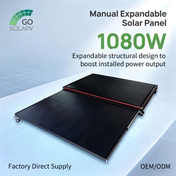 Manual Expandable Solar Panel for RV & Off-Grid Camping Power