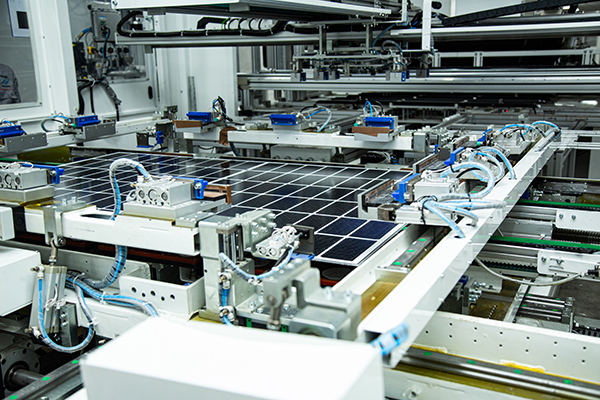 Full automatic solar module assembly line