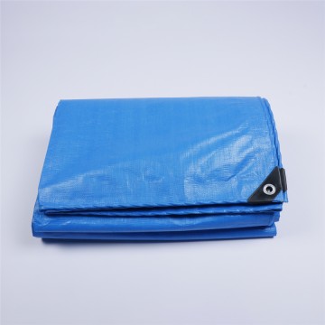 Heavy Duty Waterproof Blue and White PE Tarpaulin