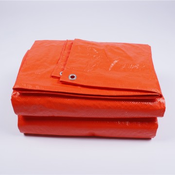 High Quality Double Side Orange PE Tarpaulin Truck Cargo Cover 100% Waterproof Tarpaulin