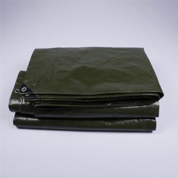 Tarpaulin Waterproof Heavy Duty Green/Silver Large Tarp Sheet, Ground Camping Sheet Tent for Garden Furniture