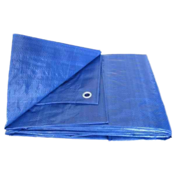 Premium dabl-sayd blu PE tarpauli...