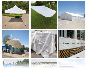 Heavy-duty waterproof PE woven tarp—white, sun-resistant, and triple-coated for truck use.