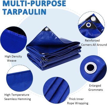 PVC Skrach-Resistant Tarpaulin—Evi-Duti, Wear-Resistant, Wata Pruf, ɛn UV-Resistant—Industrial, Kɔnstrɔkshɔn, ɛn Wɛya Kago Kɔva—Dayrɛkt frɔm di wan we mek am