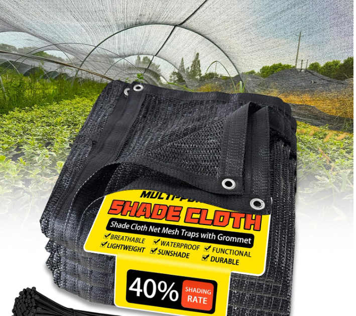 Black HDPE Sun Shade Net 50% 70% 90% Shade Rate UV Block Heavy Duty Knitted Shade Cloth for Greenhouse Vegetable Farm Nursery