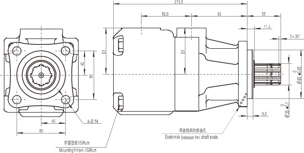 Parker Denison T6 T7 Series Pin Type Vane Pump
