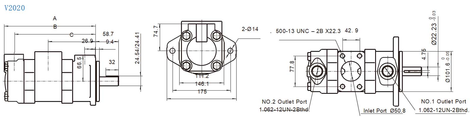 Eaton-Vickers-Vane-Double-Pump-V2010-V2020