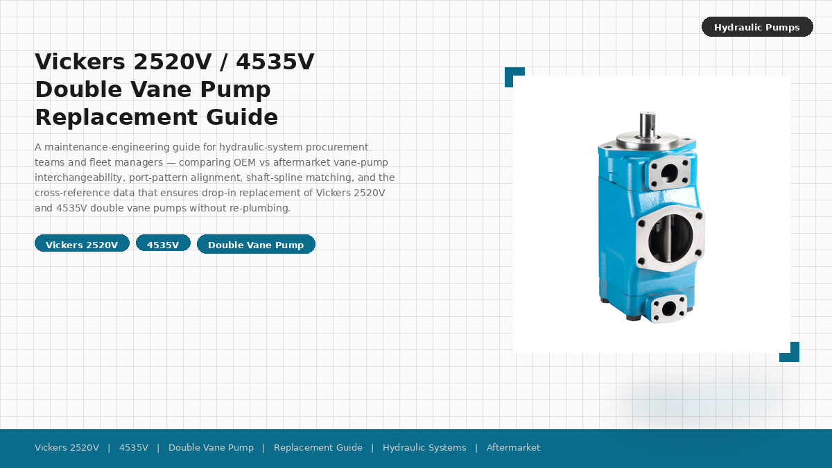 Vickers 2520V / 4535V Double Vane Pump Replacement Guide