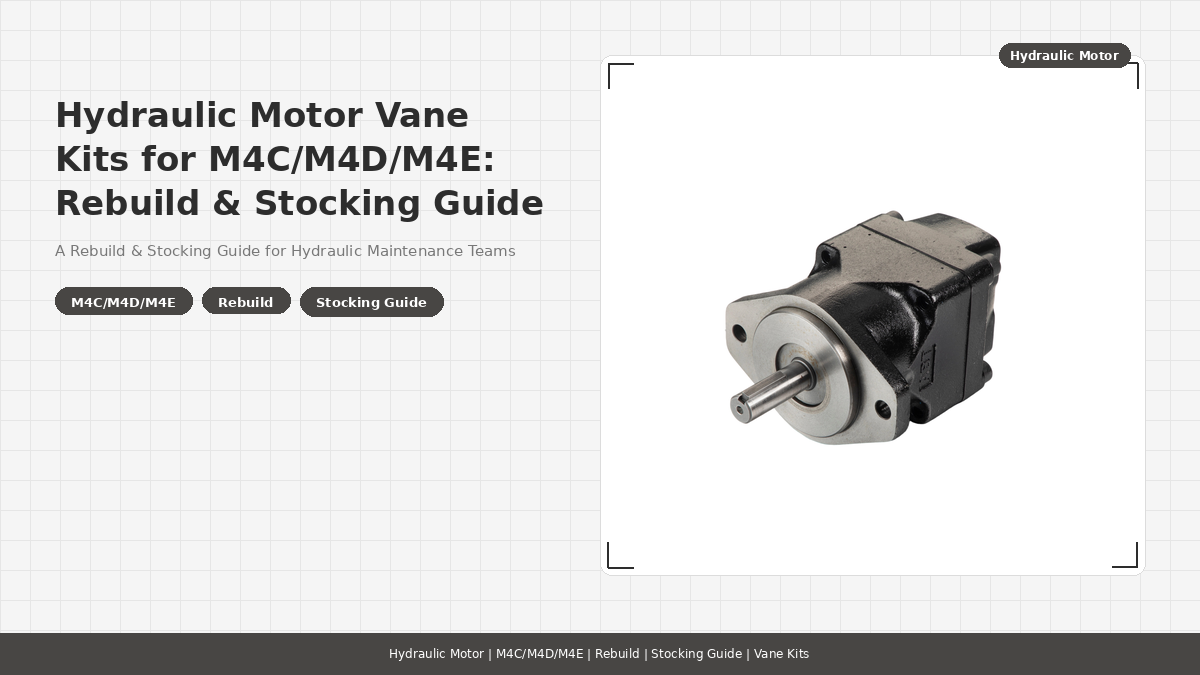 Hydraulic Motor Vane Kits for M4C/M4D/M4E: Rebuild & Stocking Guide