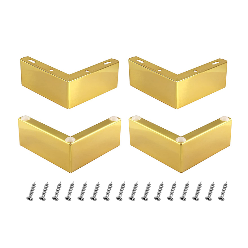 Sofa Leg Parts Accessories Hardware Luxury Gold Iron Steel Metal Bench Stool Bed Cabinet Chair Sofa Furniture Legs For Furniture