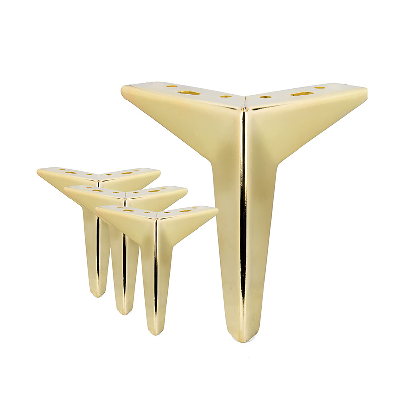 Sofa Leg Parts Accessories Hardware Luxury Gold Iron Steel Metal Bench Stool Bed Cabinet Chair Sofa Furniture Legs For Furniture