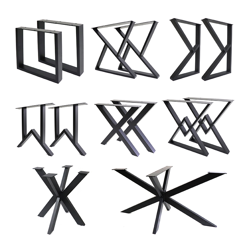 Table Frames Industrial Restaurant Desk Office Cast Iron Steel Bench Dinning Coffee Dining Furniture Metal Table Base Legs For Table