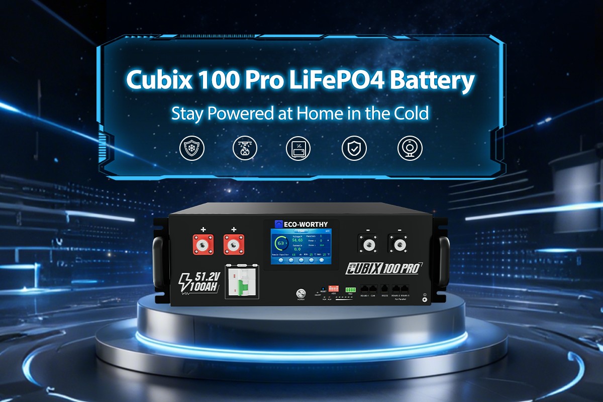 ECO-WORTHY Launches the Cubix 100 Pro: A High-Performance 48V 100AH Server Rack Battery Built for Extreme Conditions