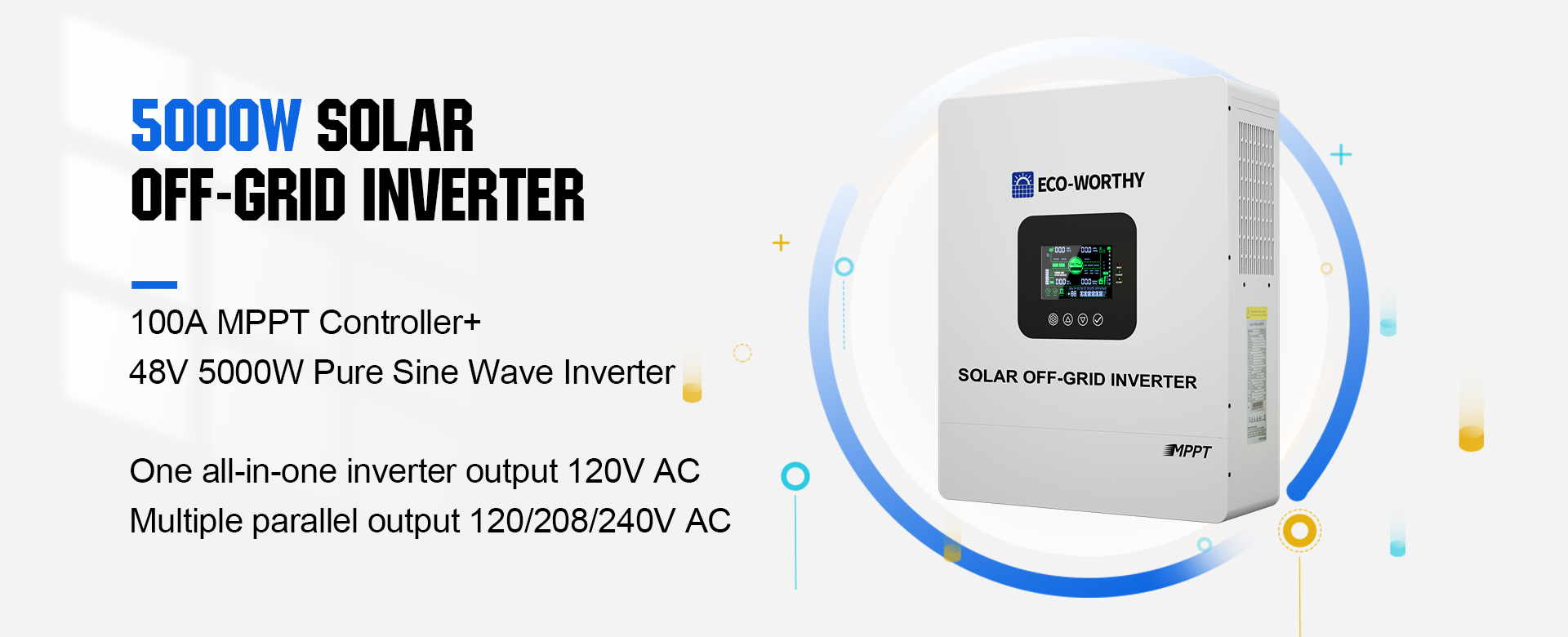 01 ECO-WORTHY 5KW Off-grid Inverter