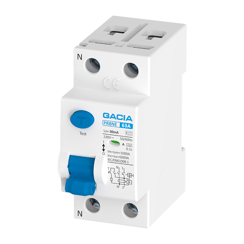 PR8NE 6kA Disjoncteur différentiel électronique professionnel série P