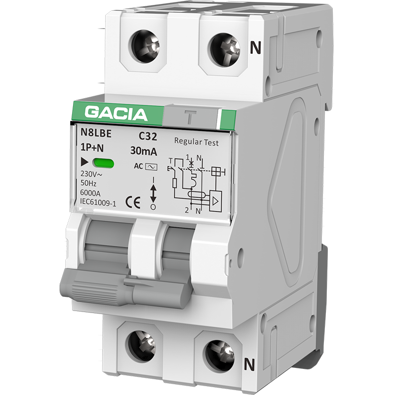 N8LBE 10kA N Series RCBO Electronic Type