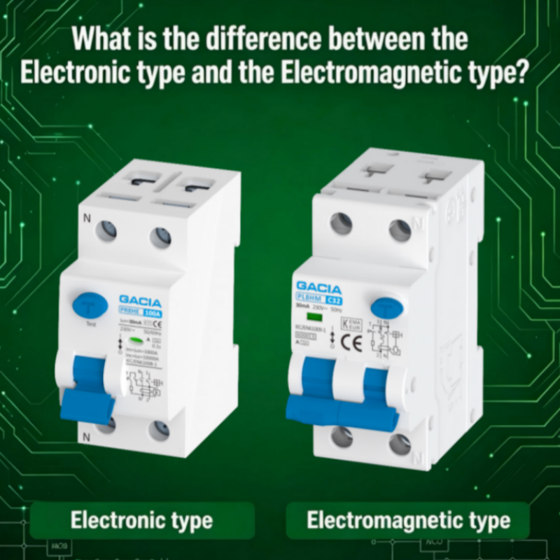 What is the difference between the Electronic type and the Electromagnetic type?
