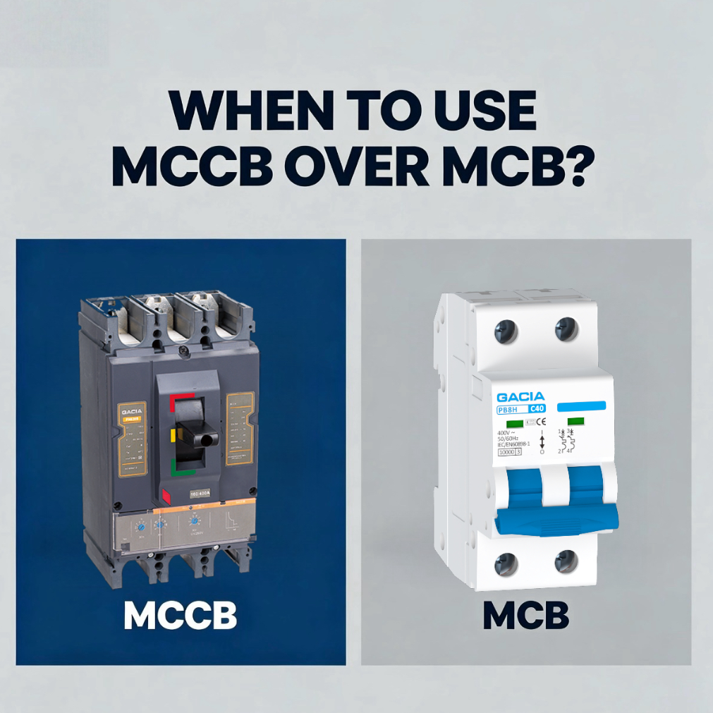 When to Use MCCB Over MCB?