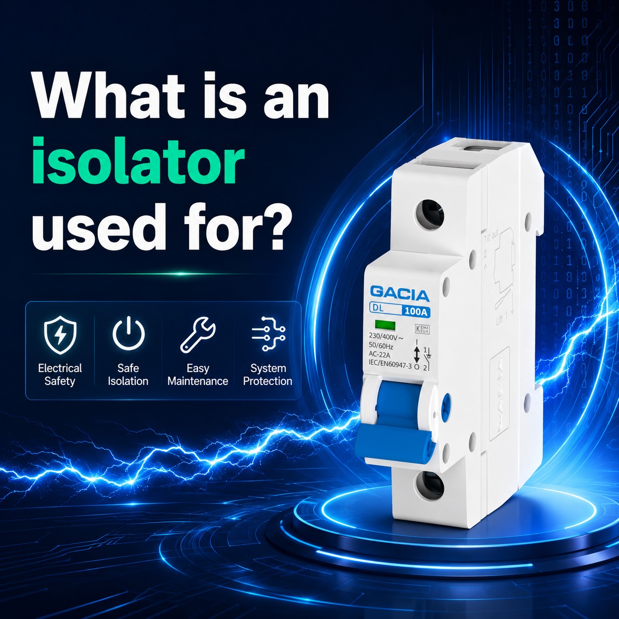 What is an isolator used for?