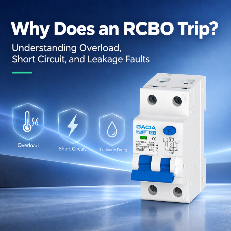 Why Does an RCBO Trip? Understanding Overload, Short Circuit and Leakage Faults
