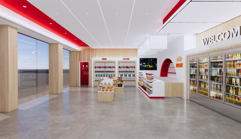 Daqiao Petrochemical - Zhengkai Avenue Station Redefining Gas Station Design through Innovation and Integration (4)