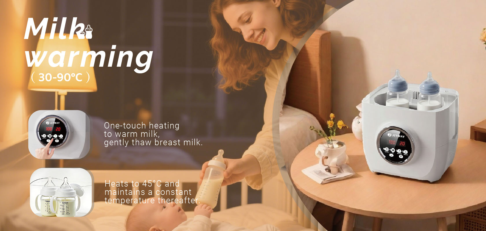 Multifunctional Baby Bottle Sterilizer Large Capacity Bottle Warmer BPA Free (4)