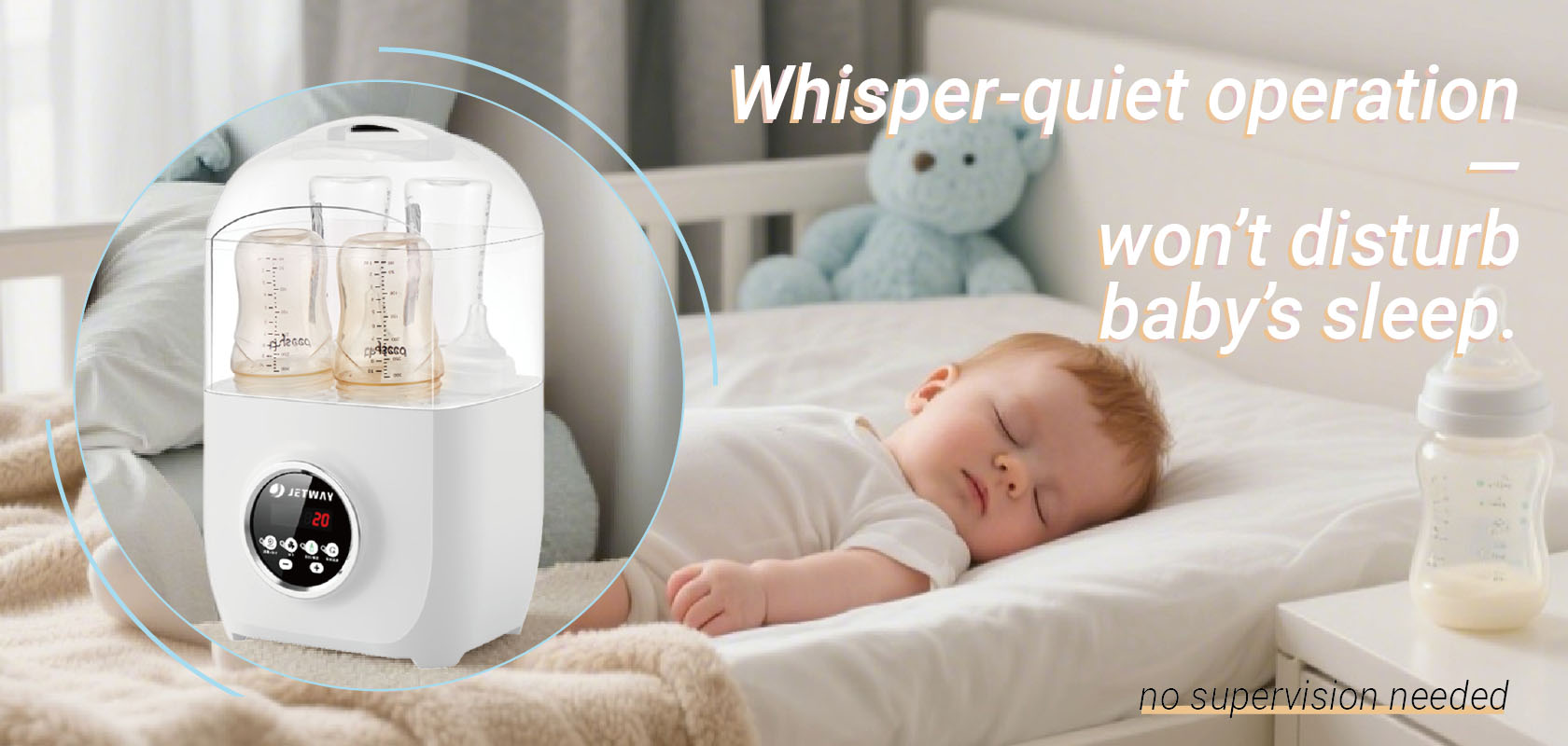 Multifunctional Baby Bottle Sterilizer Large Capacity Bottle Warmer BPA Free (6)