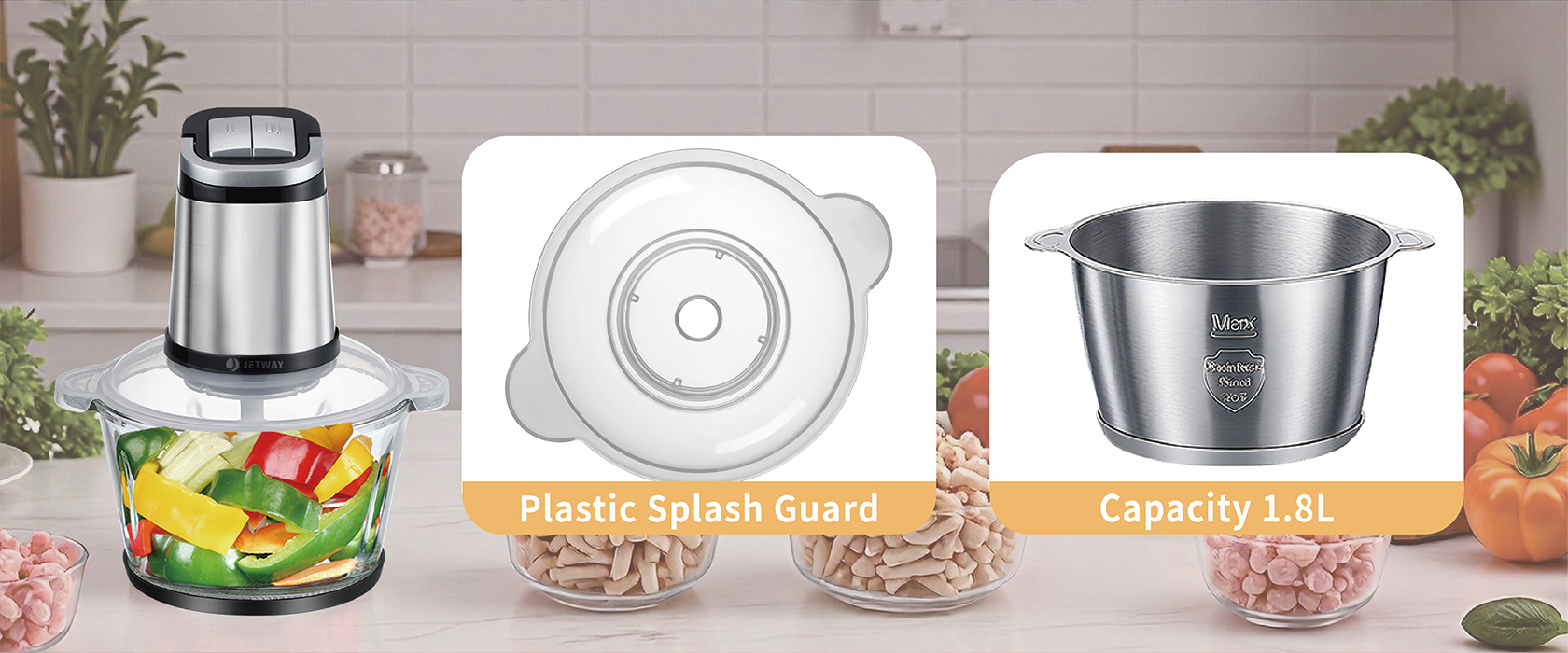 Electric food chopper for retailers