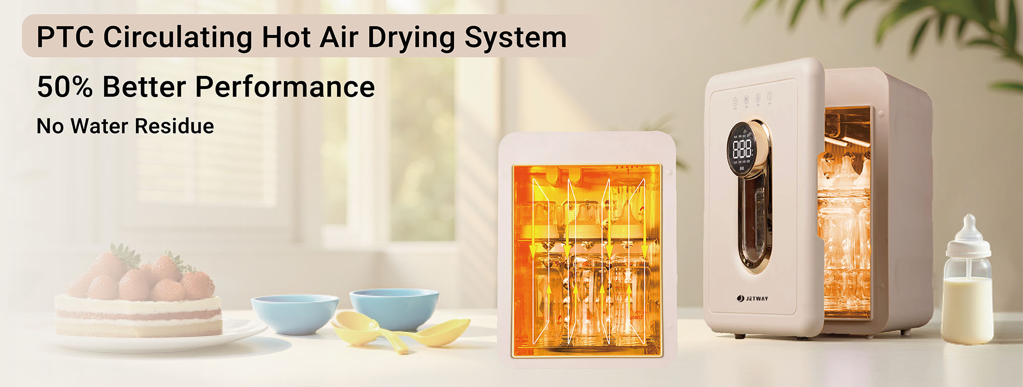 Factroy Compact Bottle Sterilizer and Dryer for Small Kitchens