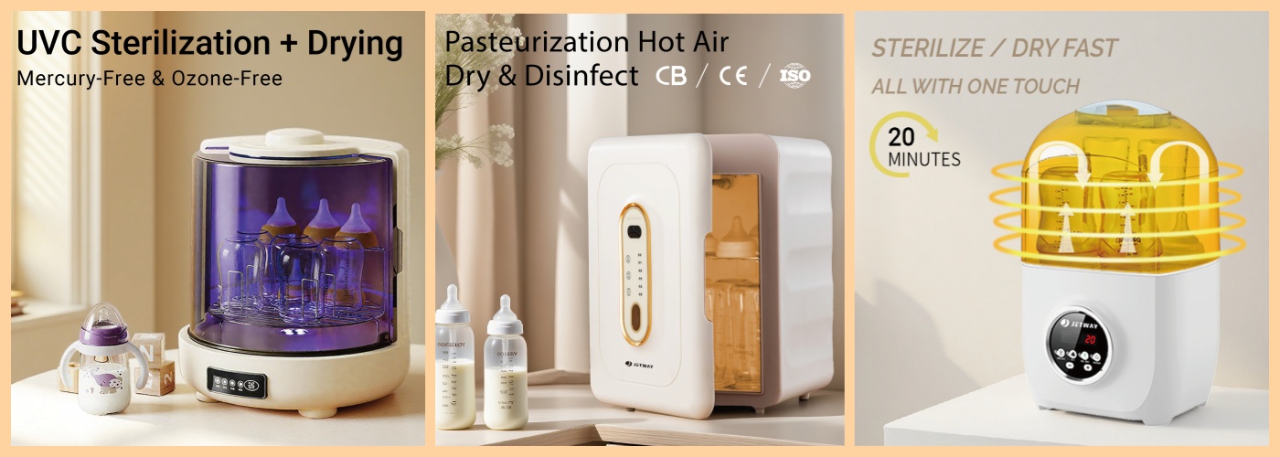 fast electric baby bottle sterilizer for newborn