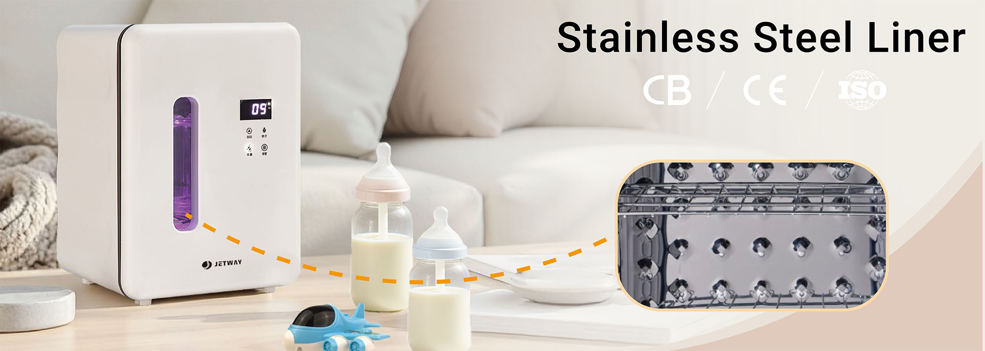high quantity Feeding Bottle Sanitizer – Safe for Daily Use