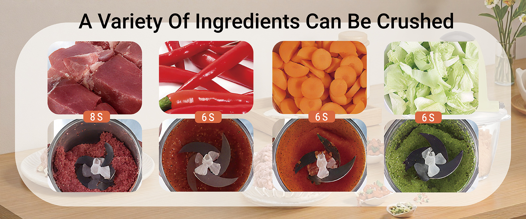 mini food processor time saving with low MOQ for B2B