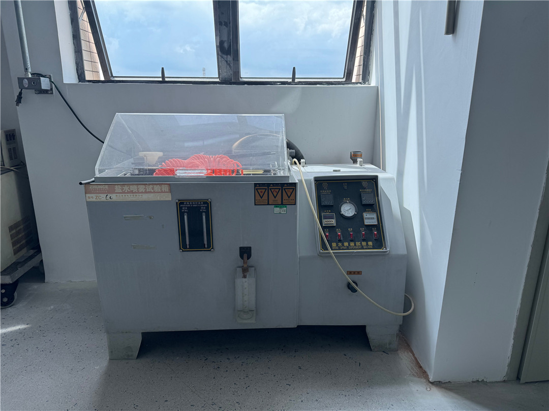 Salt spray testing area