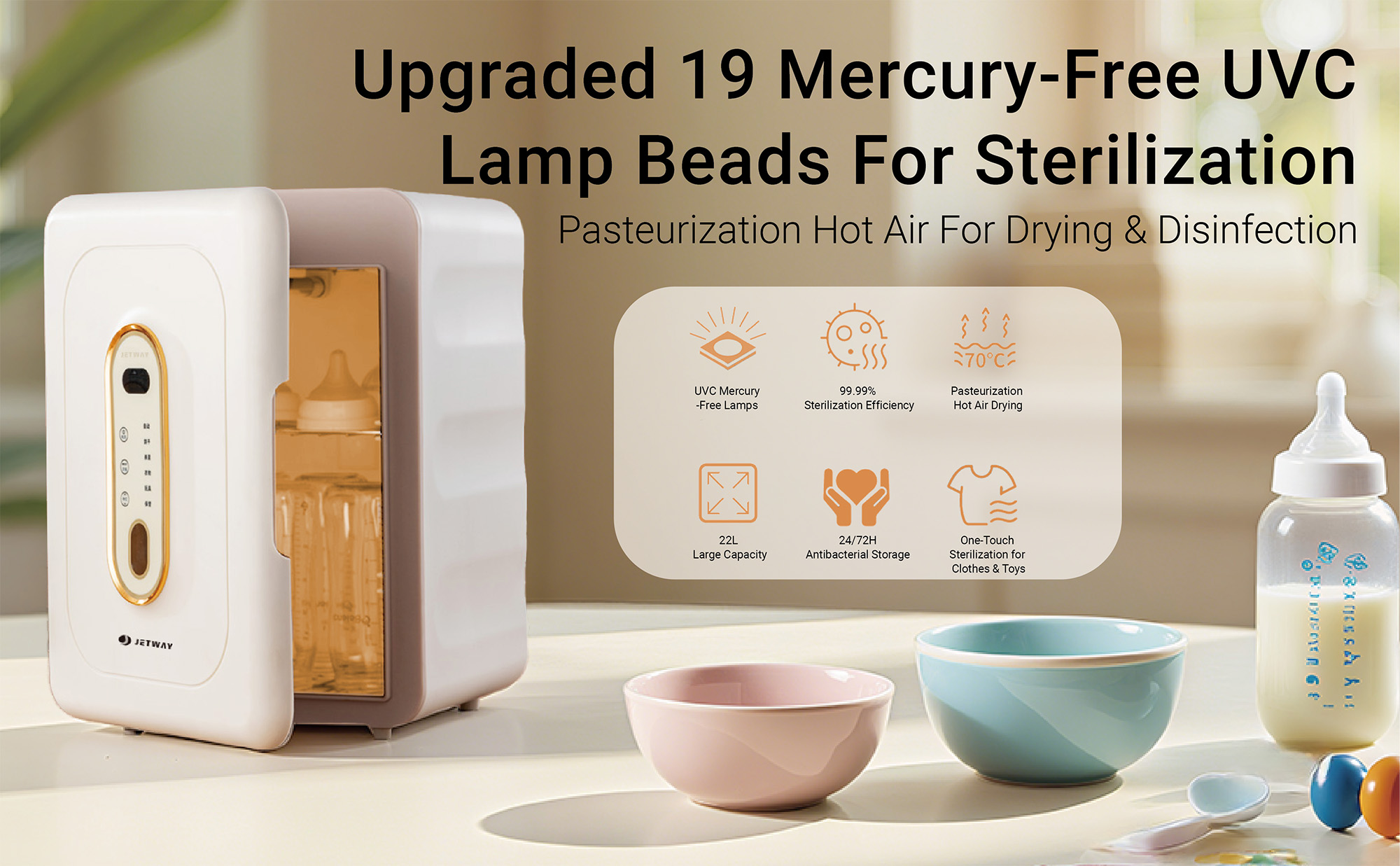 Top-Rated Bottle Sterilizer with Dryer – Fits MAM Self Sterilizing Bottles