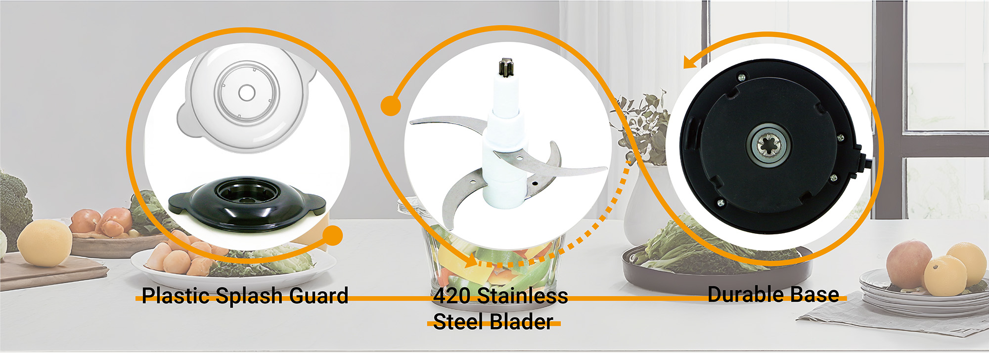 Vegetable Dicer Chopper – Sharp Blades for Uniform Cuts, Ideal for SaladsSoups