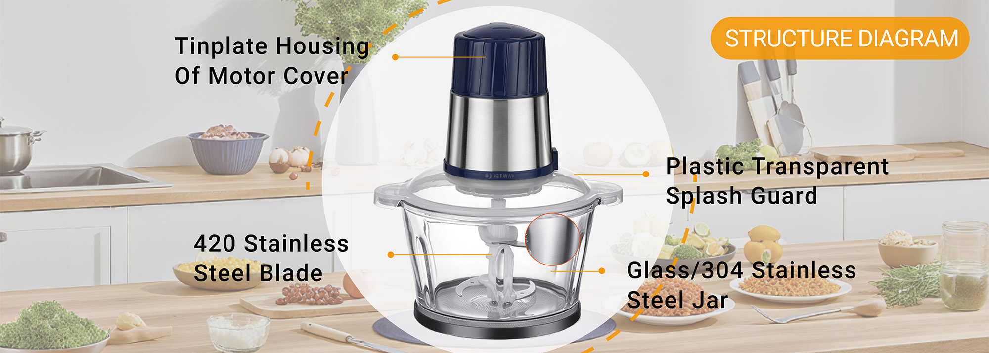 Veggie Chopper for Small Kitchens – Collapsible Design, Stores in Drawers Easily