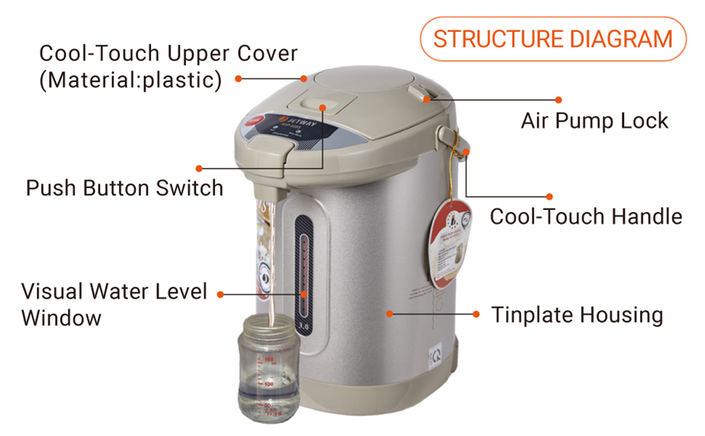 electric kettle with temperature control for herbal tea – B2B supplier bulk