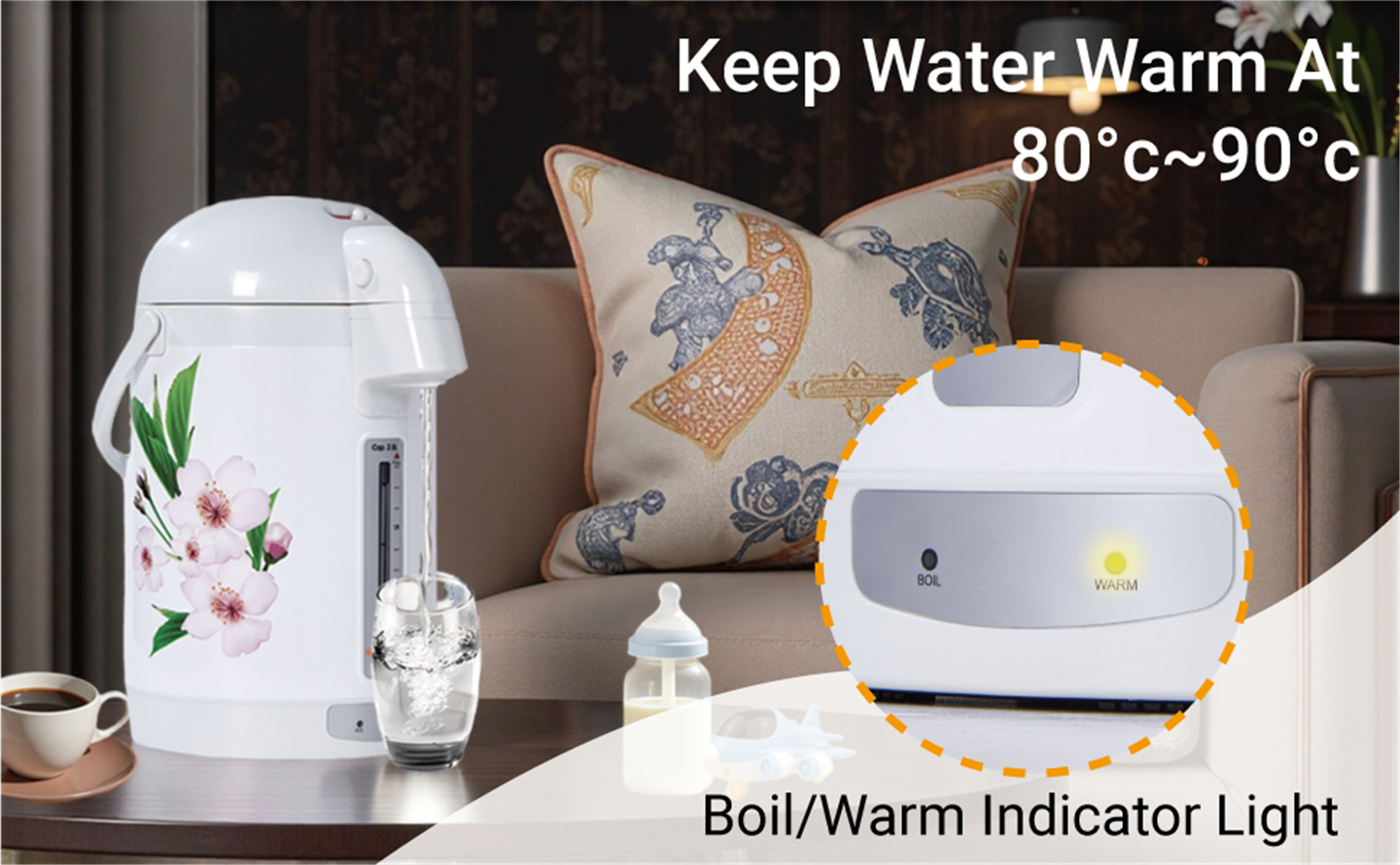 electric tea kettle for home office with quiet heating – B2B factory wholesale supply