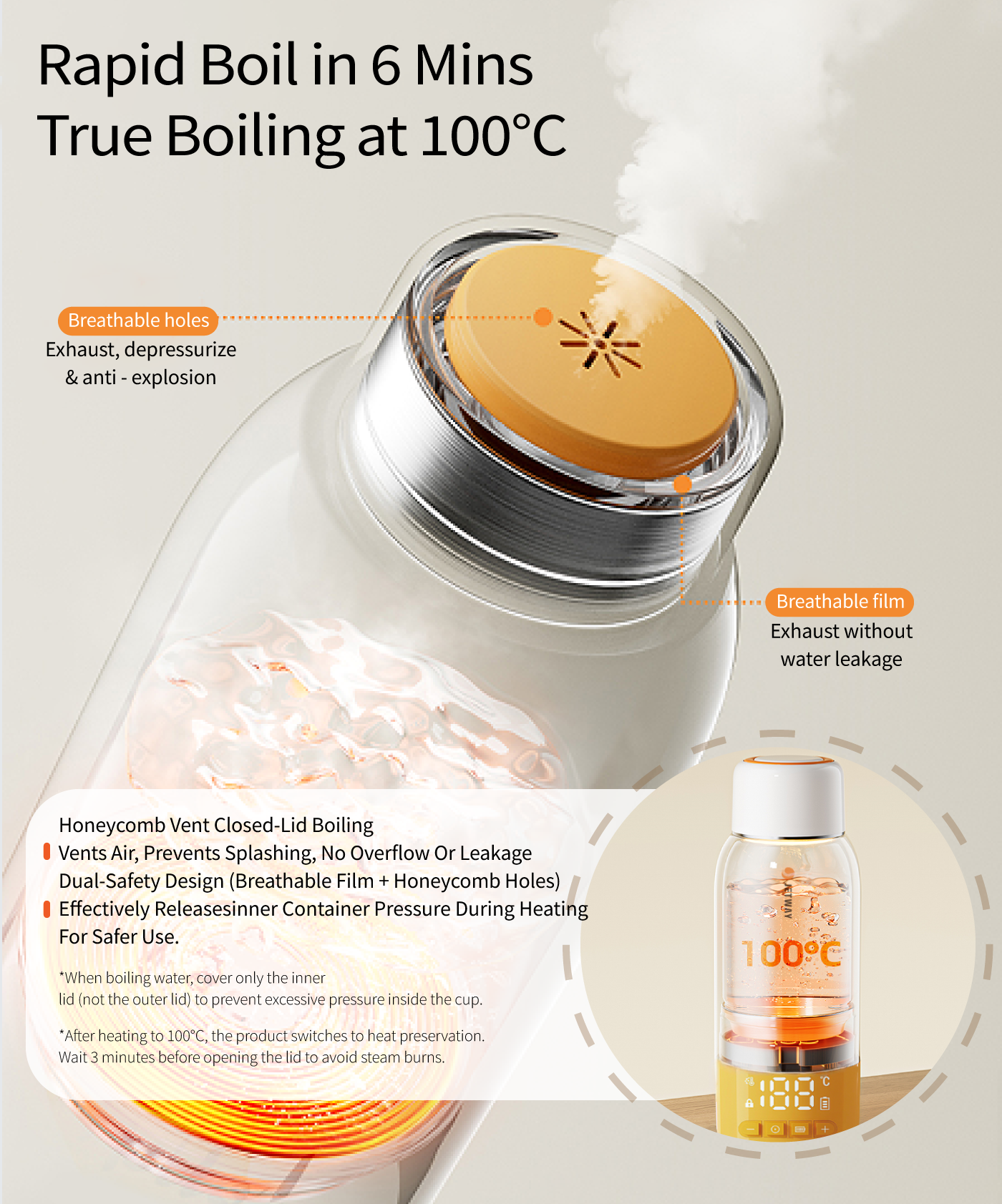 Multi-Purpose Bottle Warmer - Heats Breast Milk, Formula & Baby Food