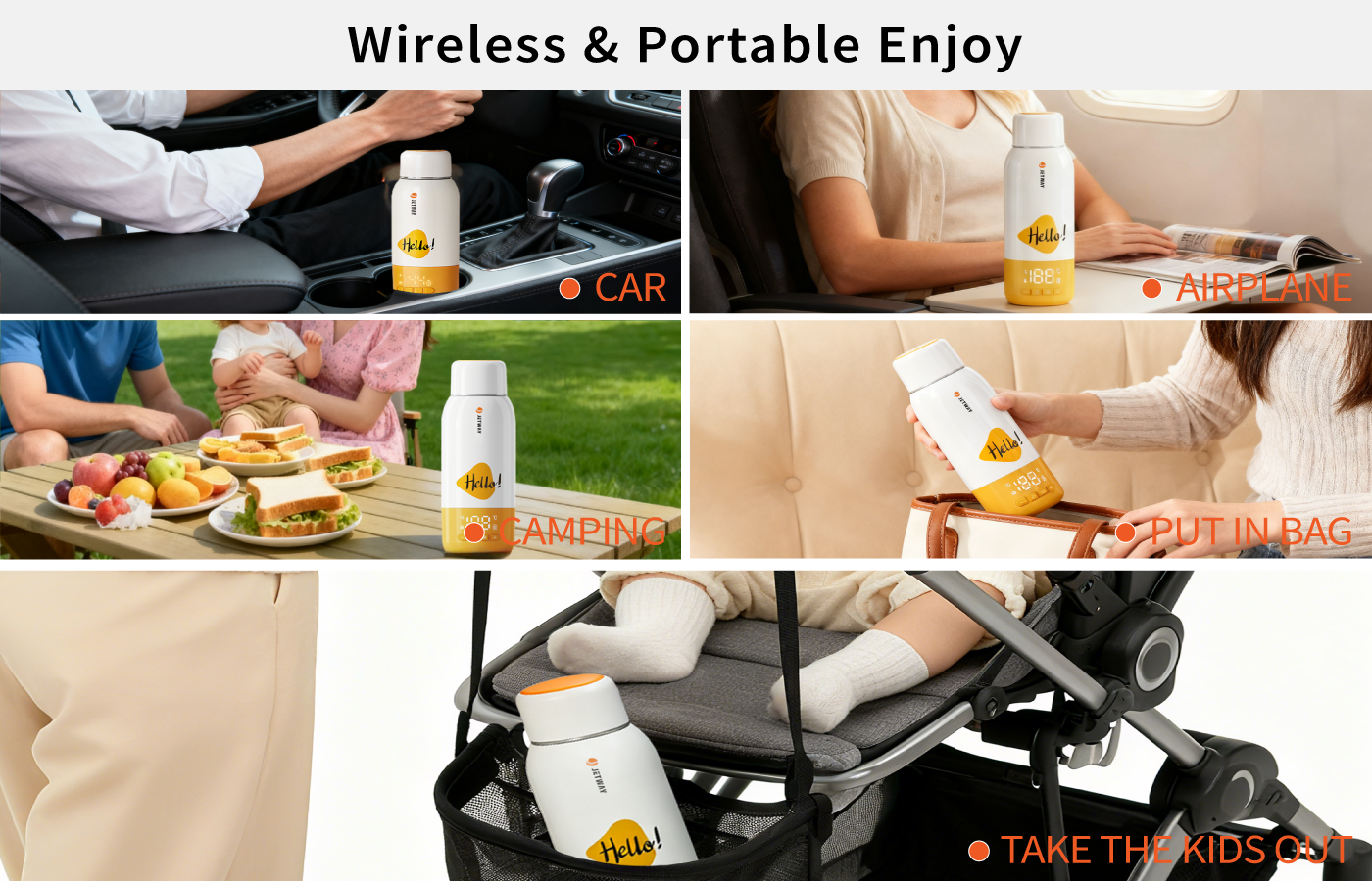 Portable Warmer Bottle - Compact Size for Diaper Bags & Travel Kits