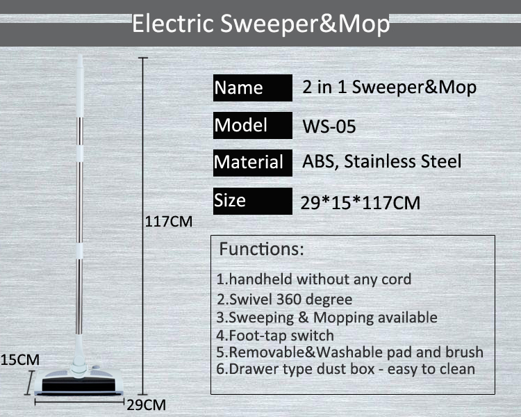 Household Cordless Sweeper Mop (1)
